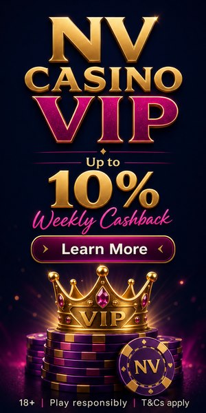 NV Casino VIP program — golden crown and up to 10% weekly cashback
