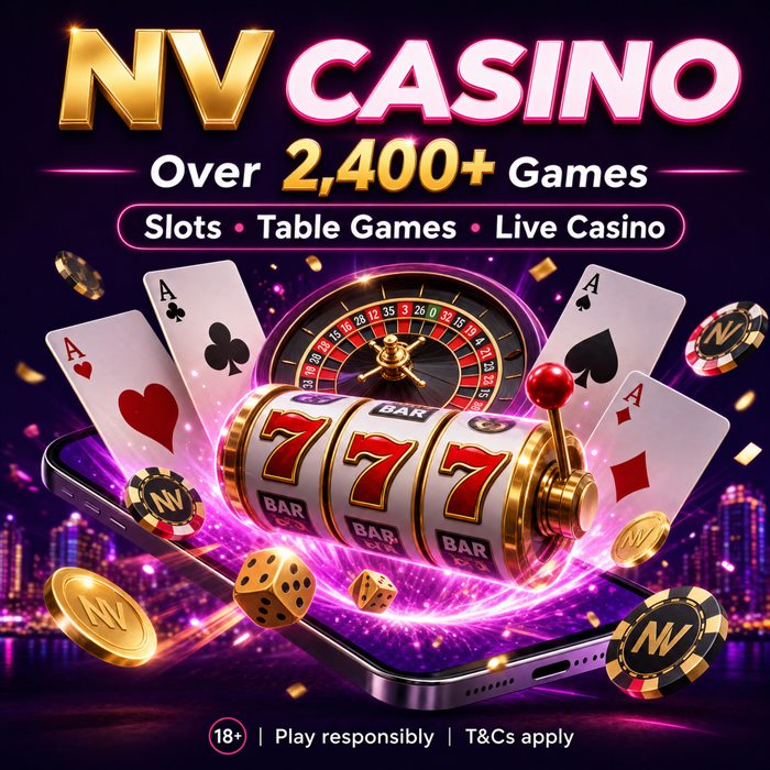 NV Casino — €2,000 welcome package and 225 free spins